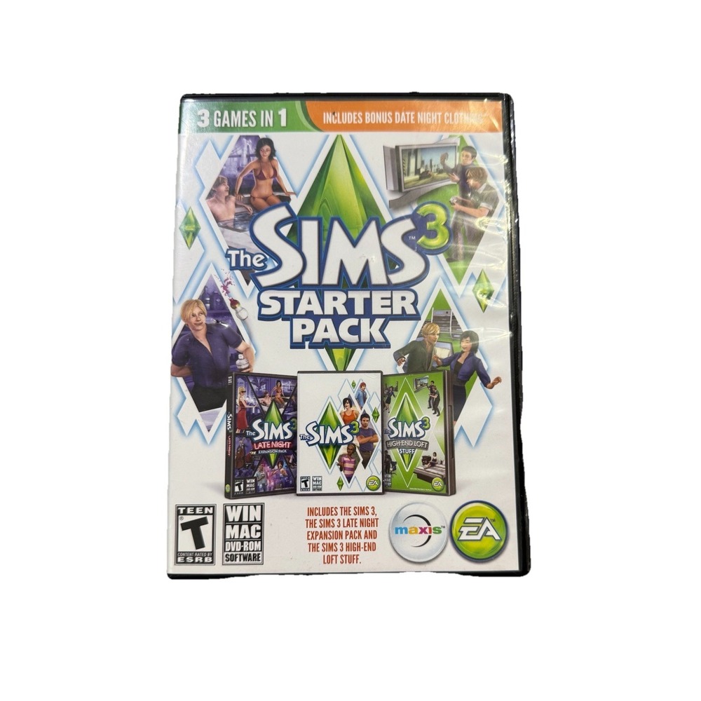 Sims 3: Starter Pack -‎ Windows/Mac - Simulation Game Late Night High End Loft